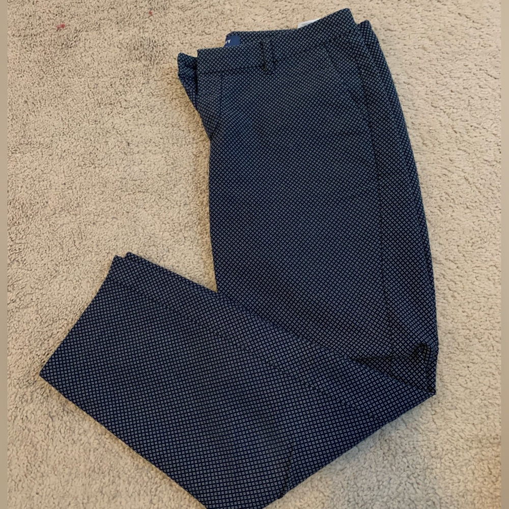Cropped navy work pants